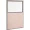 Global Industrial Office Partition Panel With Partial Window, 48-1/4W x 96H, Tan 695789WTN - alternate 1